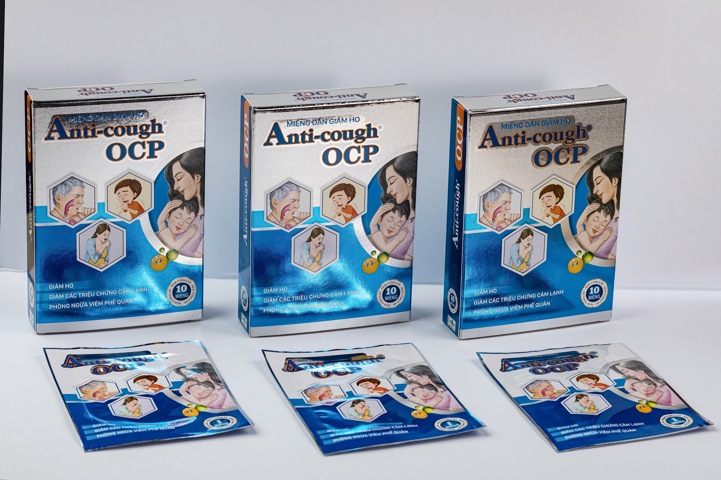 Miếng dán giảm ho Anti-Cough OCP là phương pháp giảm ho thế hệ mới