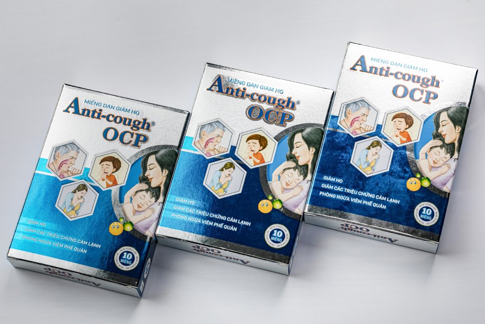 Miếng dán giảm ho Anti-Cough OCP là sản phẩm giảm ho, trị không dùng kháng sinh
